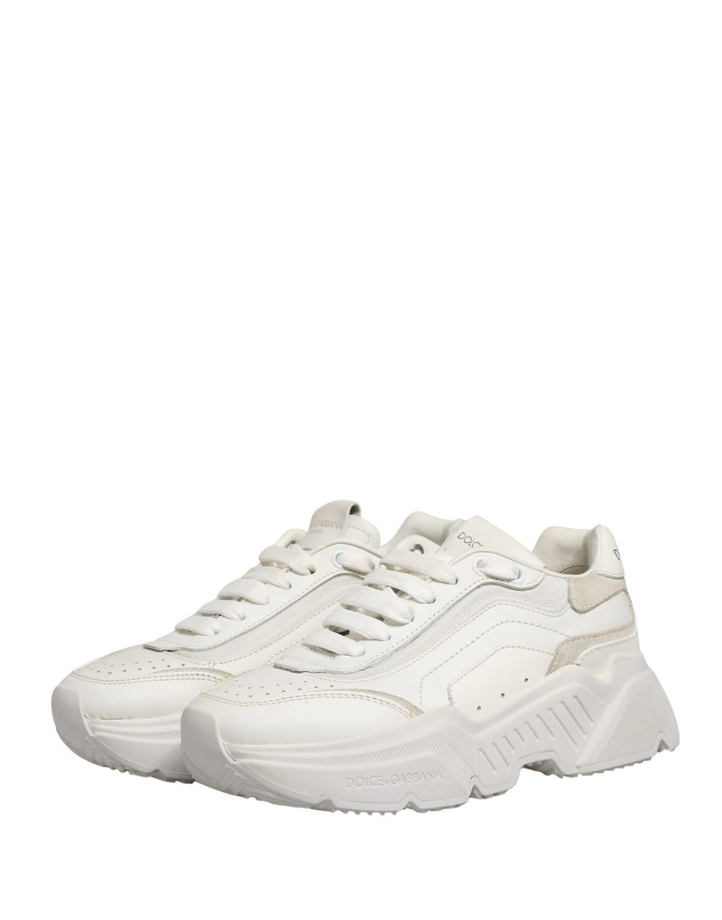 Tênis de cano baixo Daymaster de couro branco Dolce & Gabbana