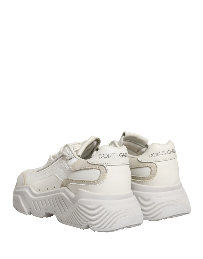 Tênis de cano baixo Daymaster de couro branco Dolce & Gabbana