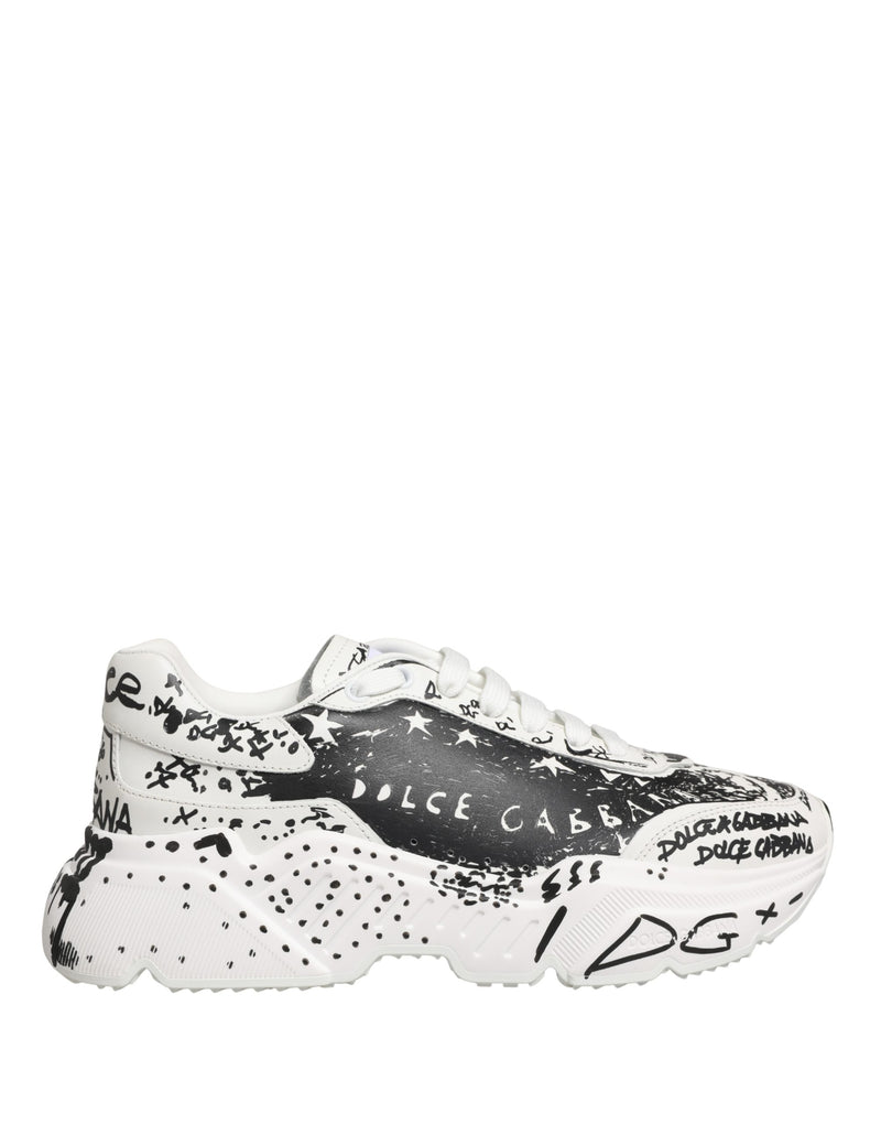Zapatillas bajas Daymaster con grafiti blancas de Dolce & Gabbana