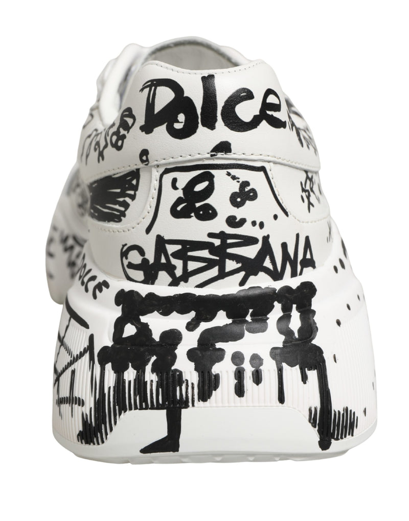 Zapatillas bajas Daymaster con grafiti blancas de Dolce & Gabbana