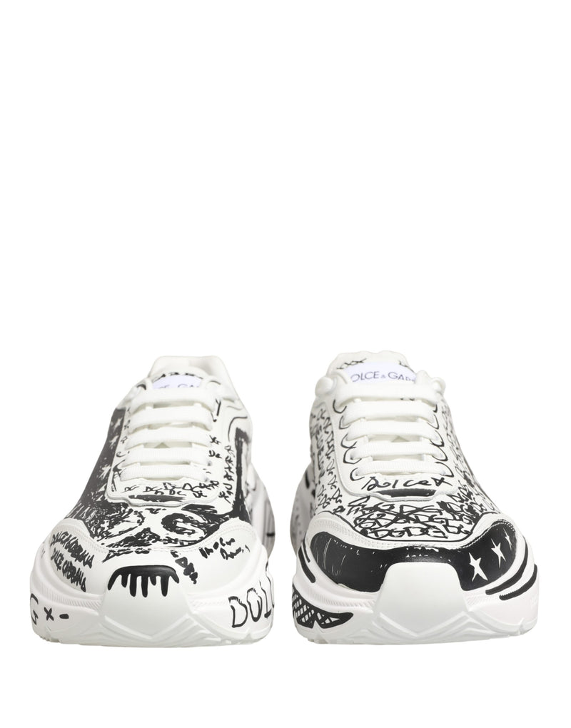 Zapatillas bajas Daymaster con grafiti blancas de Dolce & Gabbana