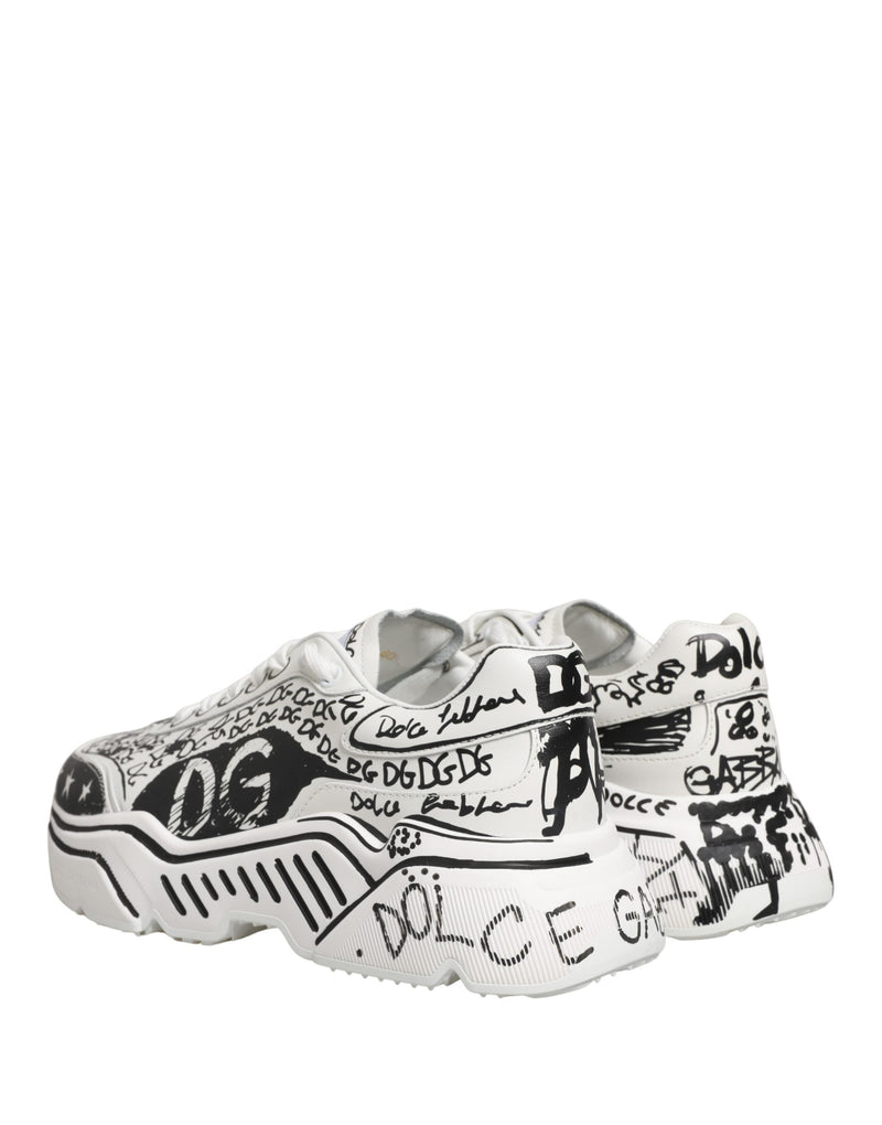 Zapatillas bajas Daymaster con grafiti blancas de Dolce & Gabbana