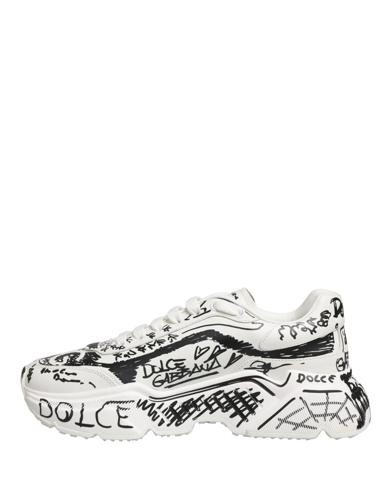 Zapatillas bajas Daymaster con grafiti blancas de Dolce & Gabbana