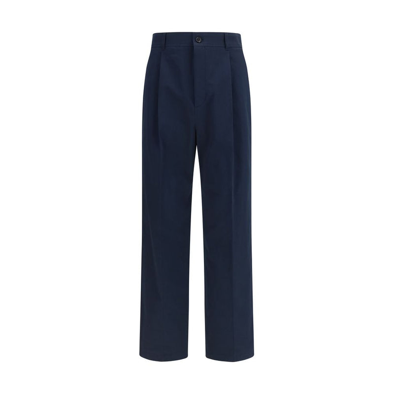 Valentino Garavani Blue Cotton Casual Pants