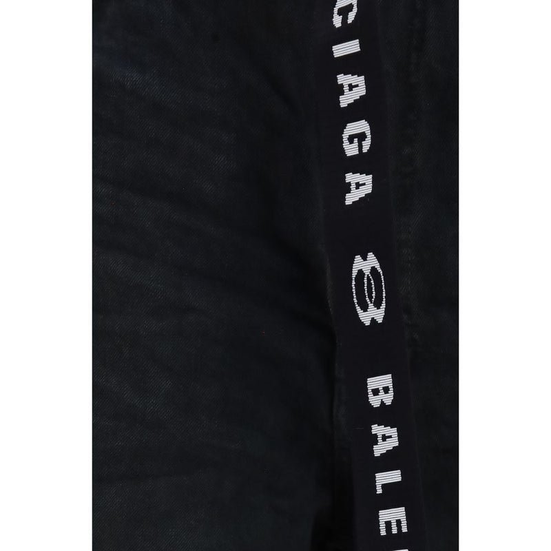 Balenciaga Black Cotton Bermuda Shorts