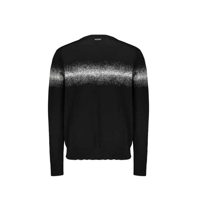 Herno Black Cotton Sweatshirt