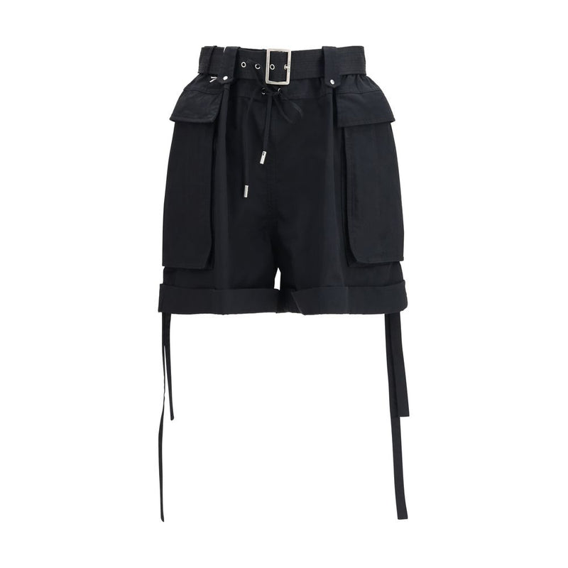 Alexander McQueen Black Cotton Bermuda Shorts
