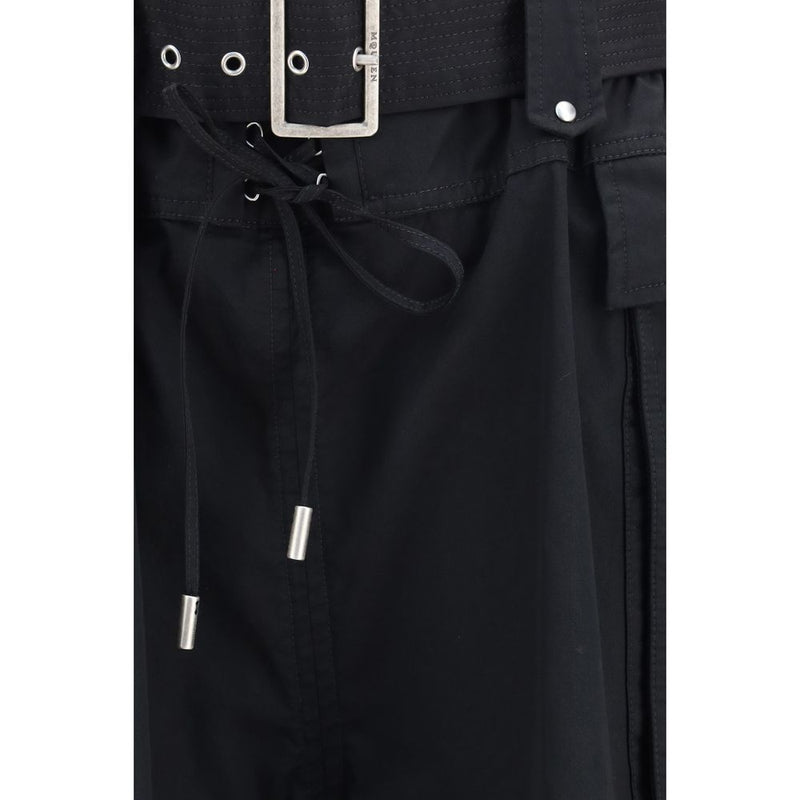 Alexander McQueen Black Cotton Bermuda Shorts