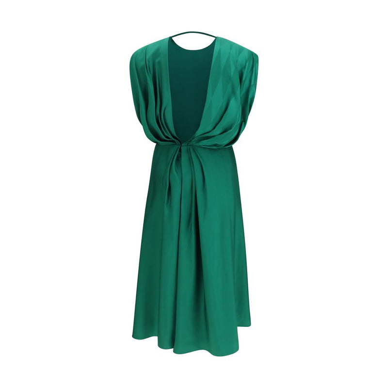 Versace Bicolor Silk Casual Dress