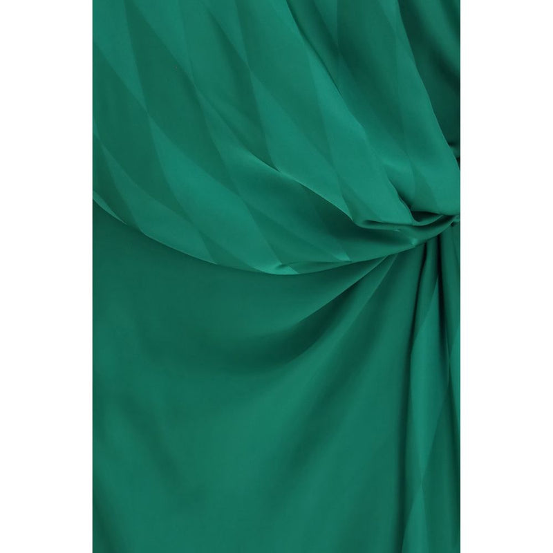 Versace Bicolor Silk Casual Dress