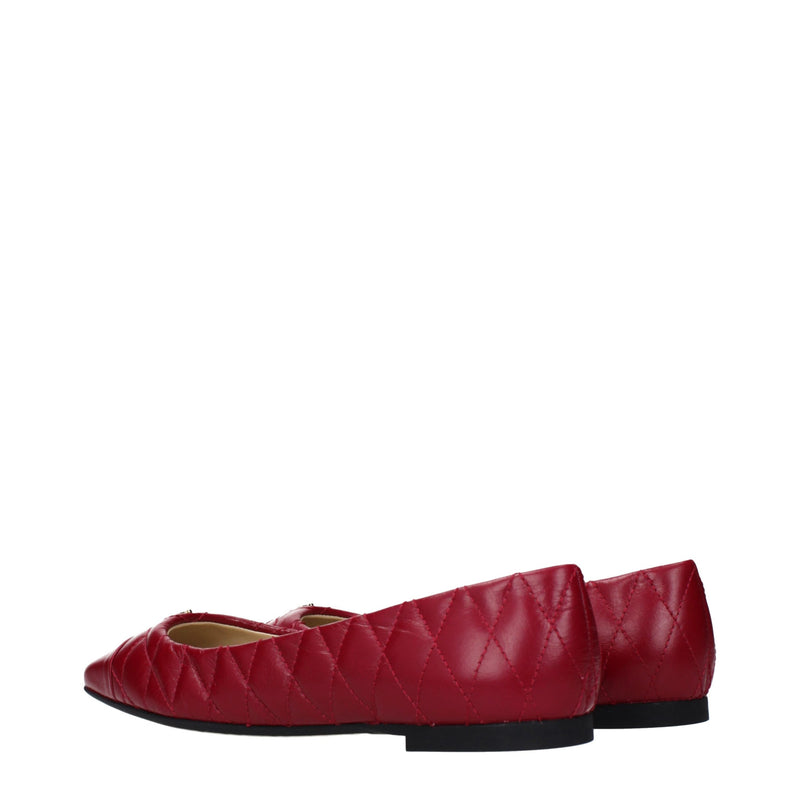 Jimmy Choo Pink Leather Ballet Flats
