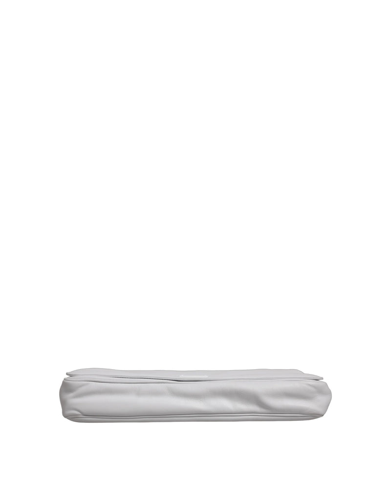 Bolso bandolera blanco con placa del logotipo Dolce & Gabbana para mujer