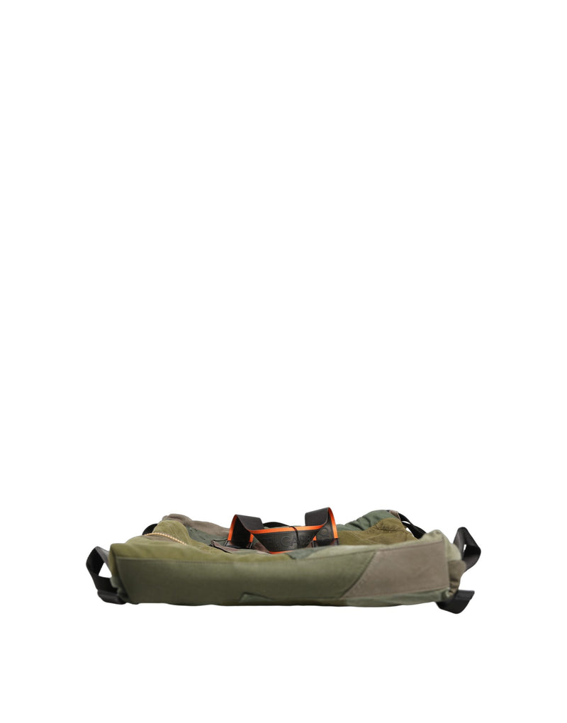 Mochila verde-militar Dolce & Gabbana com patchwork para homens