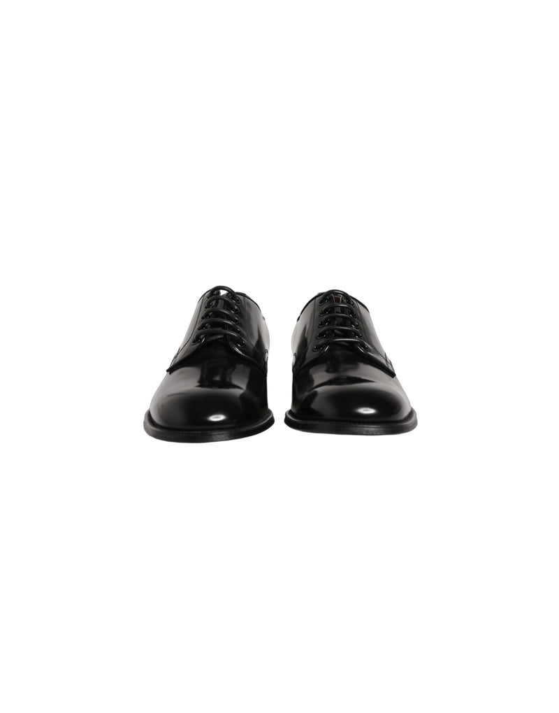 Chaussures derby habillées pour homme en cuir de veau noir Dolce & Gabbana