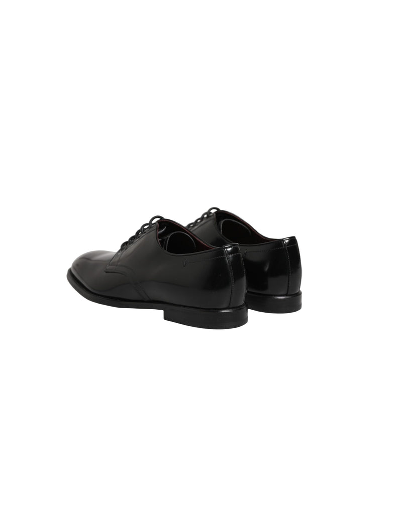 Chaussures derby habillées pour homme en cuir de veau noir Dolce & Gabbana