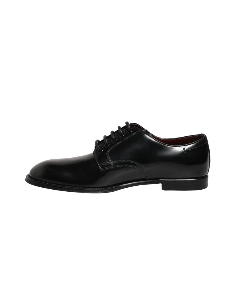 Chaussures derby habillées pour homme en cuir de veau noir Dolce & Gabbana