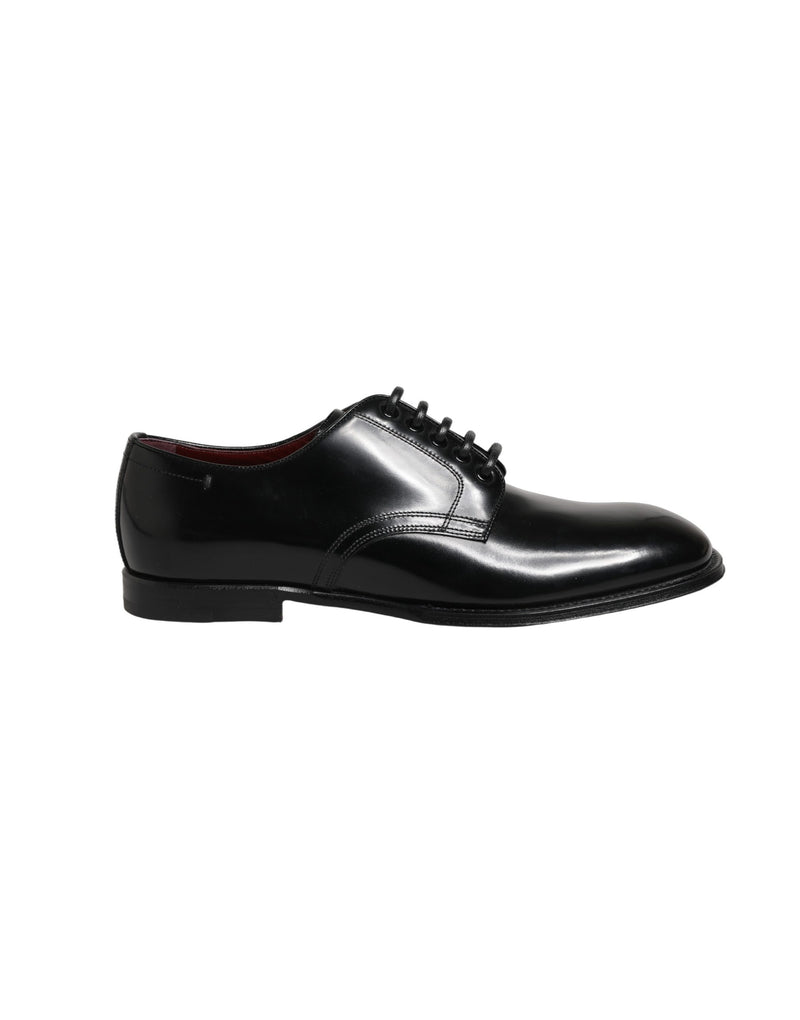 Chaussures derby habillées pour homme en cuir de veau noir Dolce & Gabbana