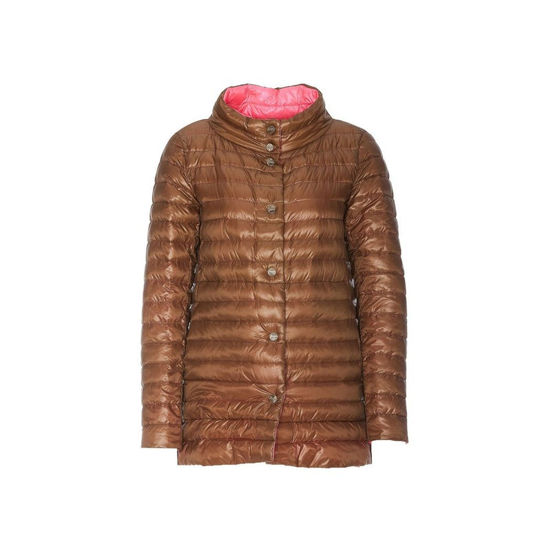 Herno Brown Polyamide Coat
