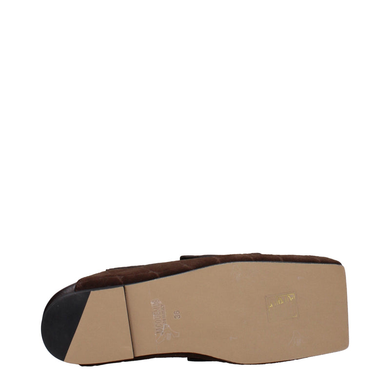 Jacquemus Brown Leather Slip-On Loafers