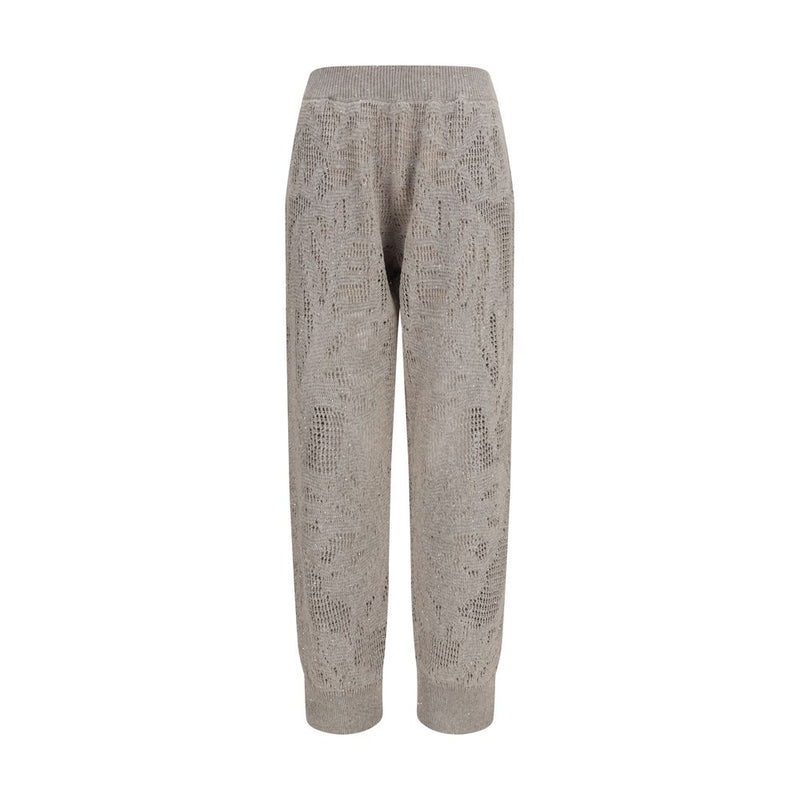 Brunello Cucinelli Beige Linen Casual Pants