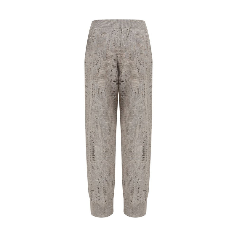 Brunello Cucinelli Beige Linen Casual Pants