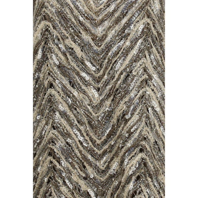 Brunello Cucinelli Beige Paper Cocktail Dress