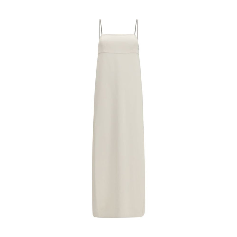 Brunello Cucinelli White Acetate Casual Dress