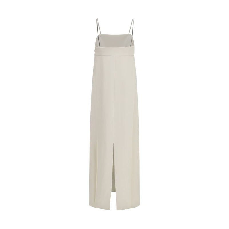 Brunello Cucinelli White Acetate Casual Dress