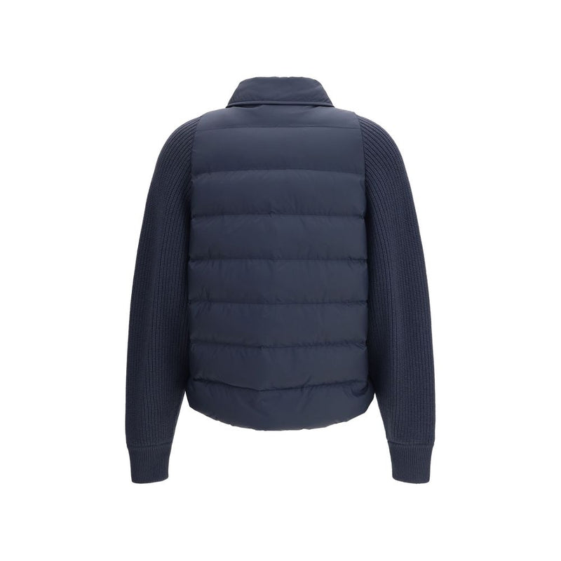 Brunello Cucinelli Blue Polyester Jacket