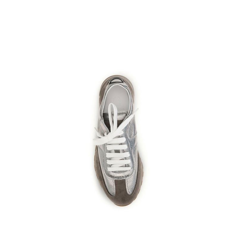 Brunello Cucinelli Multicolor Calf Leather Bos Taurus Athletic Sneakers
