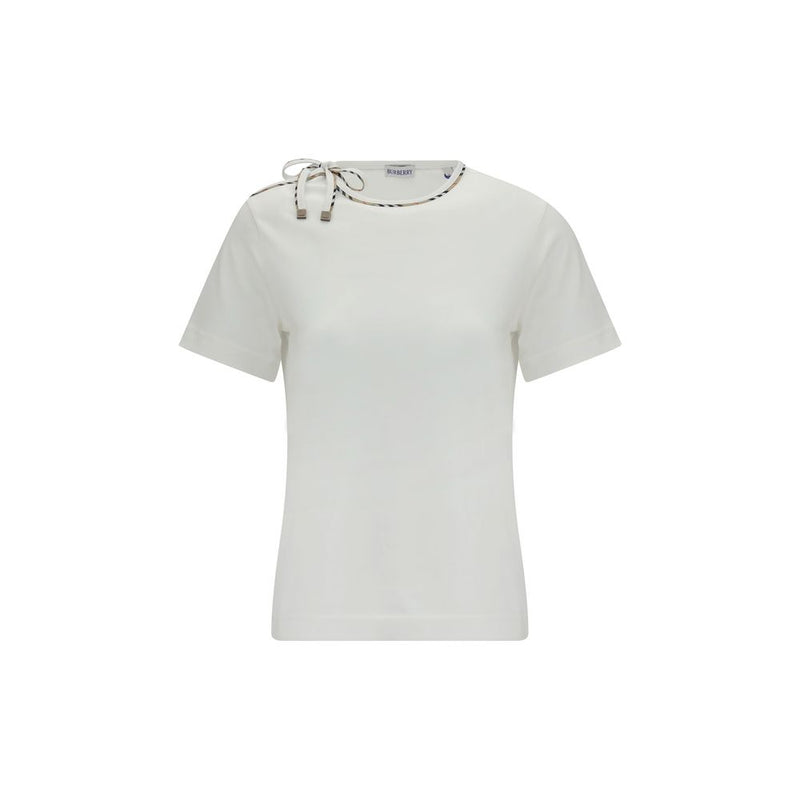Burberry White Cotton T-Shirt