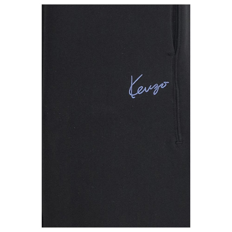Kenzo Black Cotton Joggers (Workout Pants)