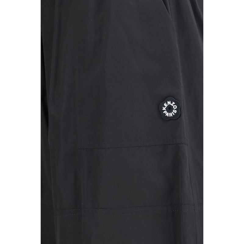 Kenzo Black Polyester Cargo Pants