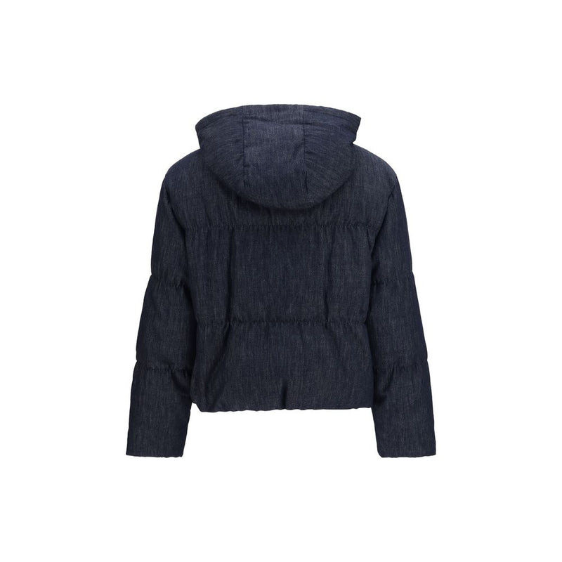 Brunello Cucinelli Blue Cotton Shell Jacket