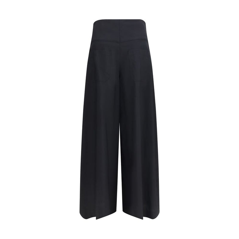 Brunello Cucinelli Black Cotton Casual Pants