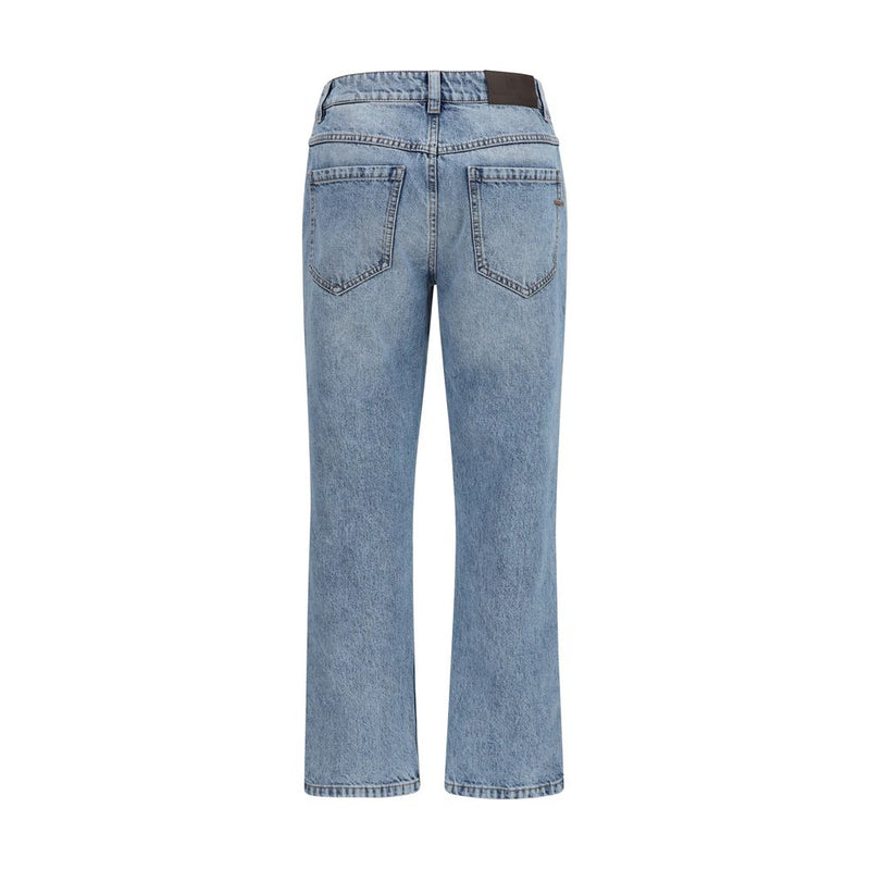 Brunello Cucinelli Blue Cotton Straight-Leg Jeans