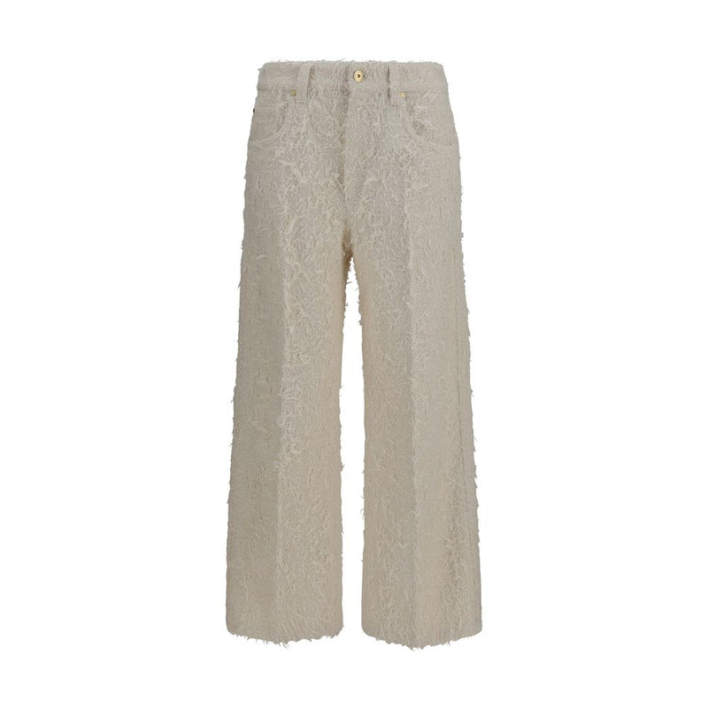 Brunello Cucinelli Beige Cotton Cropped Pants