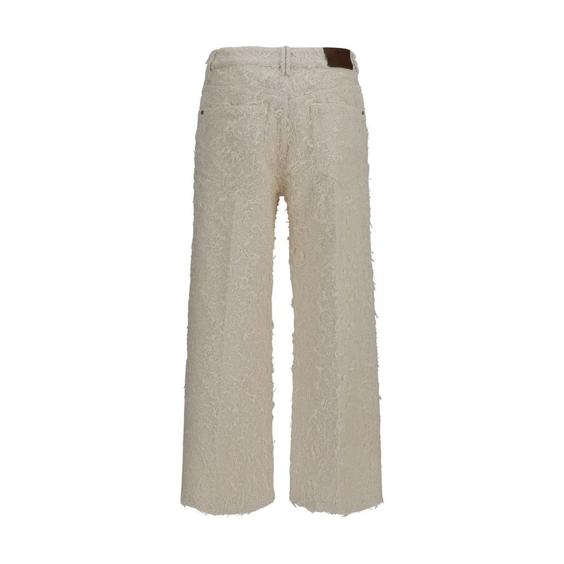 Brunello Cucinelli Beige Cotton Cropped Pants