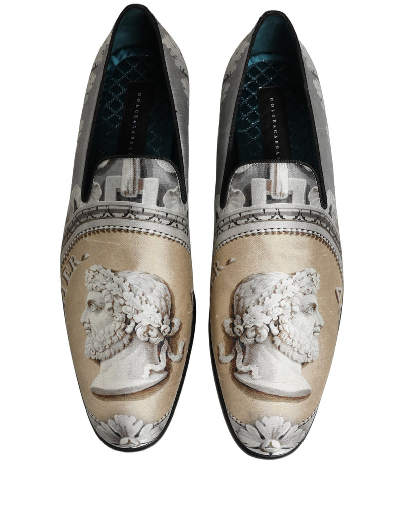 Mocassini eleganti slip-on in stile romano multicolore Dolce & Gabbana