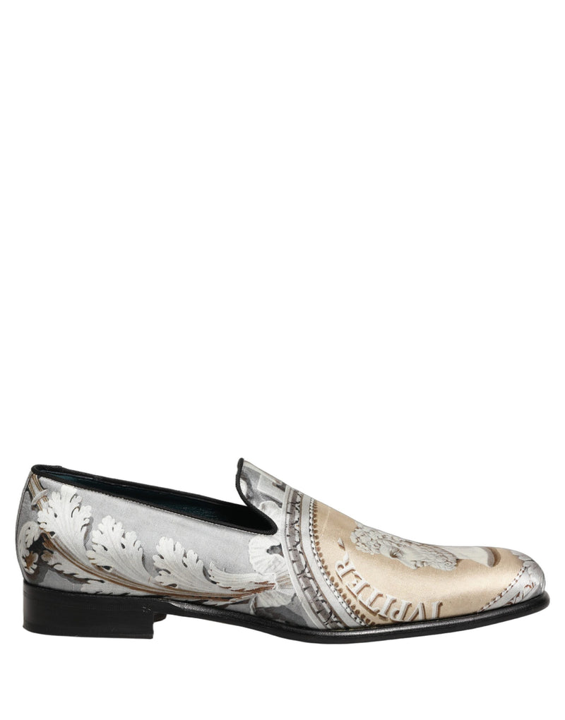 Mocassini eleganti slip-on in stile romano multicolore Dolce & Gabbana