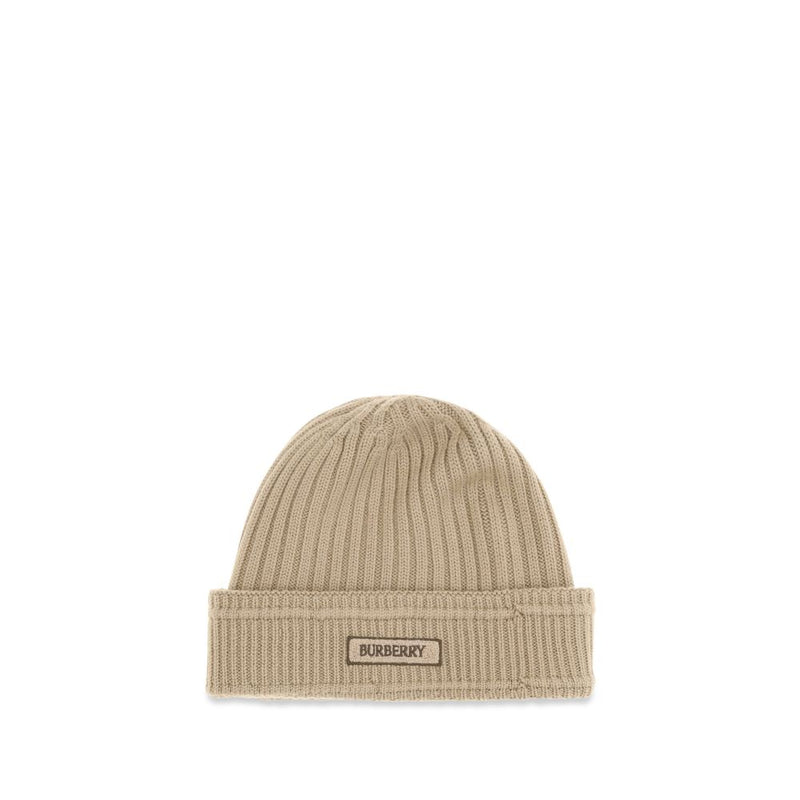 Burberry Beige Wool Oves Aries Beanie