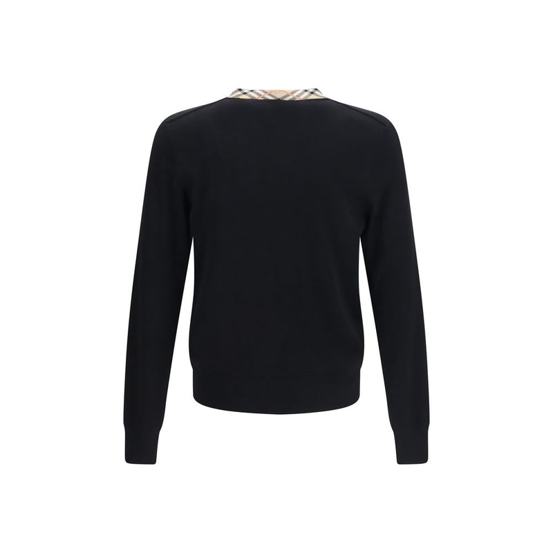 Burberry Black Wool Oves Aries Sweatshirt