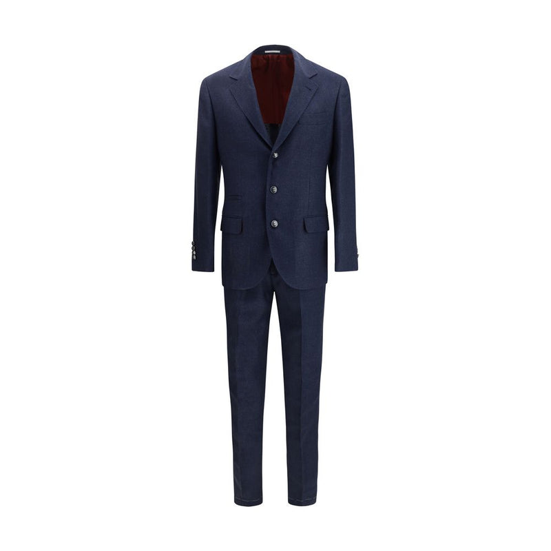 Brunello Cucinelli Blue Wool Oves Aries Two-Piece Suit
