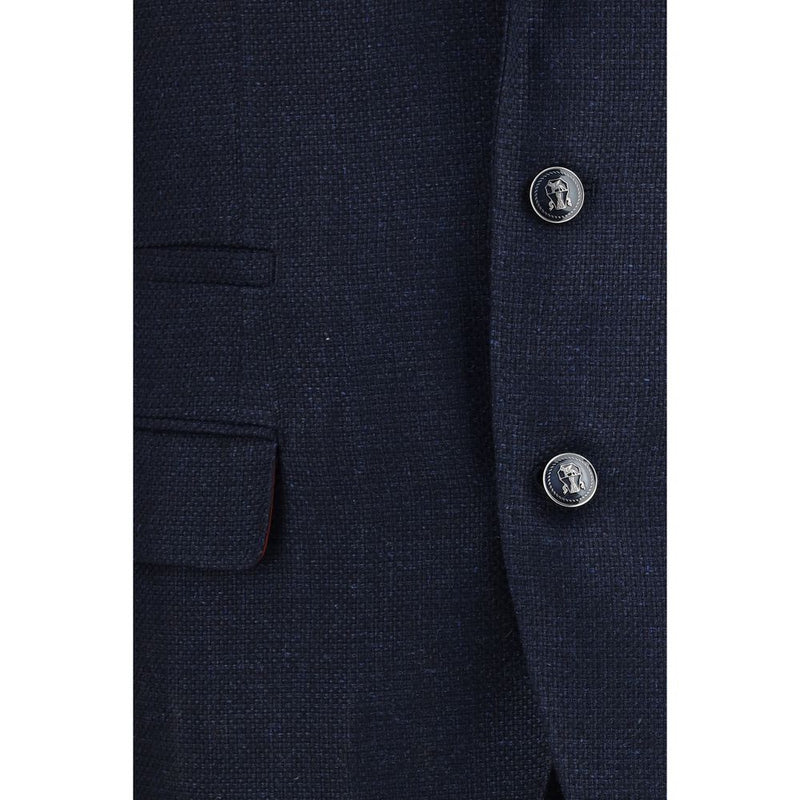 Brunello Cucinelli Blue Wool Oves Aries Two-Piece Suit