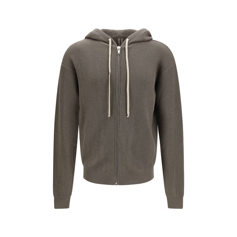 Rick Owens Gray Wool Oves Aries Hoodie