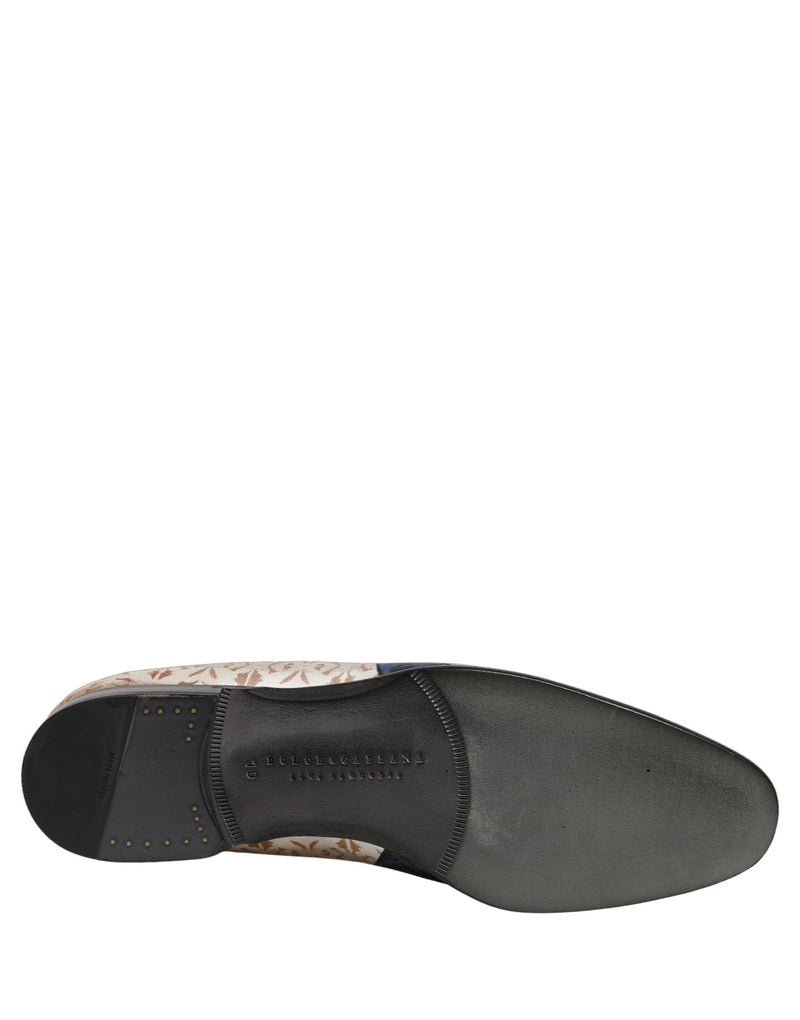 Sapatos mocassins de veludo multicolorido com estampa de frutas Dolce & Gabbana