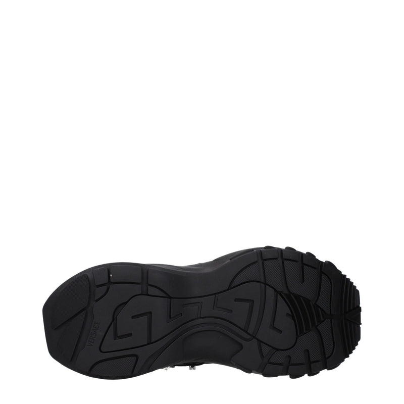 Versace Black Fabric Sneakers