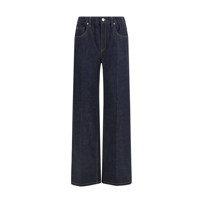 Brunello Cucinelli Blue Cotton Jeans Denim