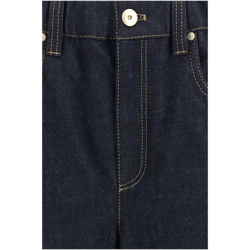 Brunello Cucinelli Blue Cotton Jeans Denim