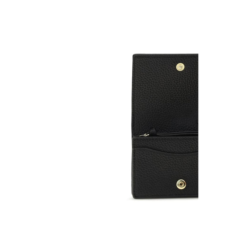Ganni Black Recycled Polyester Wallet